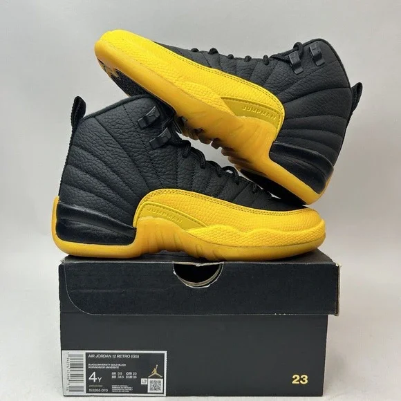 Nike Shoes Air Jordan 12 Retro GS “University Gold” 2024 - Picture 1 of 5